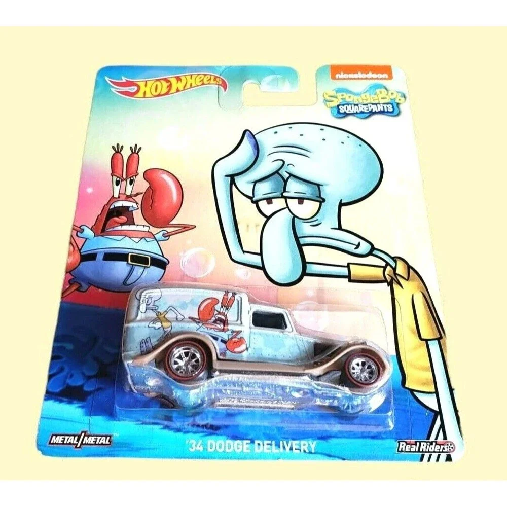 Hot Wheels '34 DODGE DELIVERY Silver & Blue Pop Culture Sponge Bob Square Pants